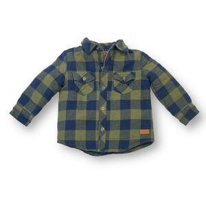 7 For All Mankind Flannel Jacket Shacket Size 18 Months